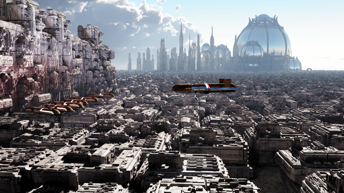 Coruscant like city