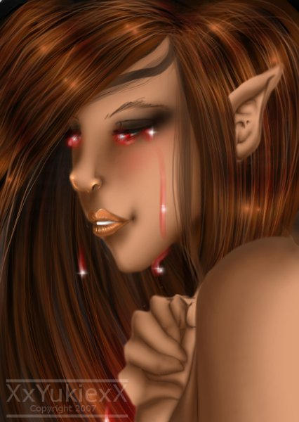 Crying Demon by XxYukiexX on DeviantArt