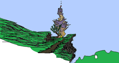 Cliff Tower - MSPaint