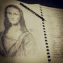 Mona lisa while studying
