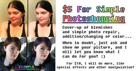 $5 - $10 Photo Editing