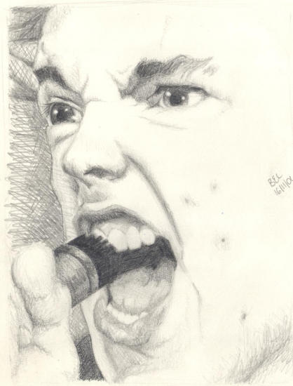 Johny Rotten Colouring Johnny Rotten by becnervouswreck on DeviantArt