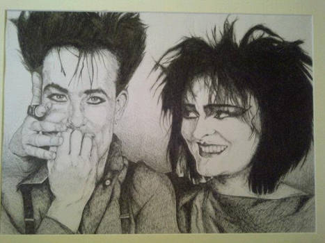 Robert Smith and Siouxsie Sioux