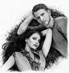 katniss and gale by Mafin10
