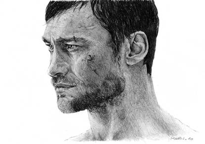 Andy Whitfield as Spartacus wip