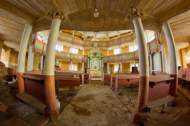 Abandoned evangelical church