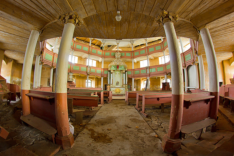 Abandoned evangelical church