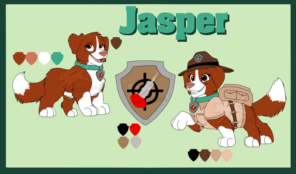Paw Patrol oc: Jasper pup by pheonixfoxblood24 on DeviantArt