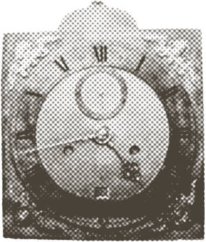 French Clock Screentone