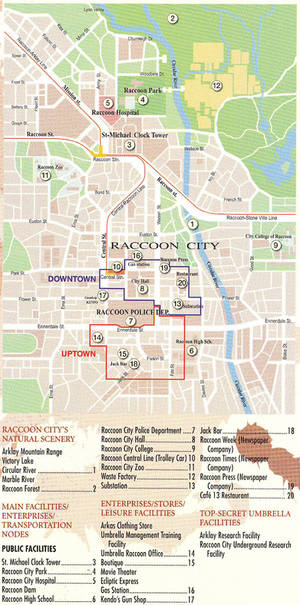 Raccoon City Map