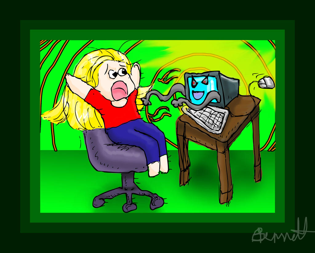 Evil Computer by bunnylovinggrl on DeviantArt