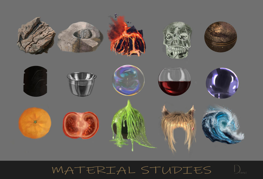 Material Studies by DoviART on DeviantArt