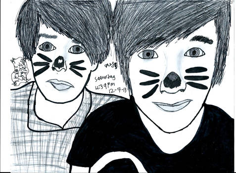 My Dan And Phil Drawing