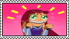 Teen Titans Starfire stamp by HystericDesigns