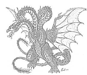 King Ghidorah - Sketch