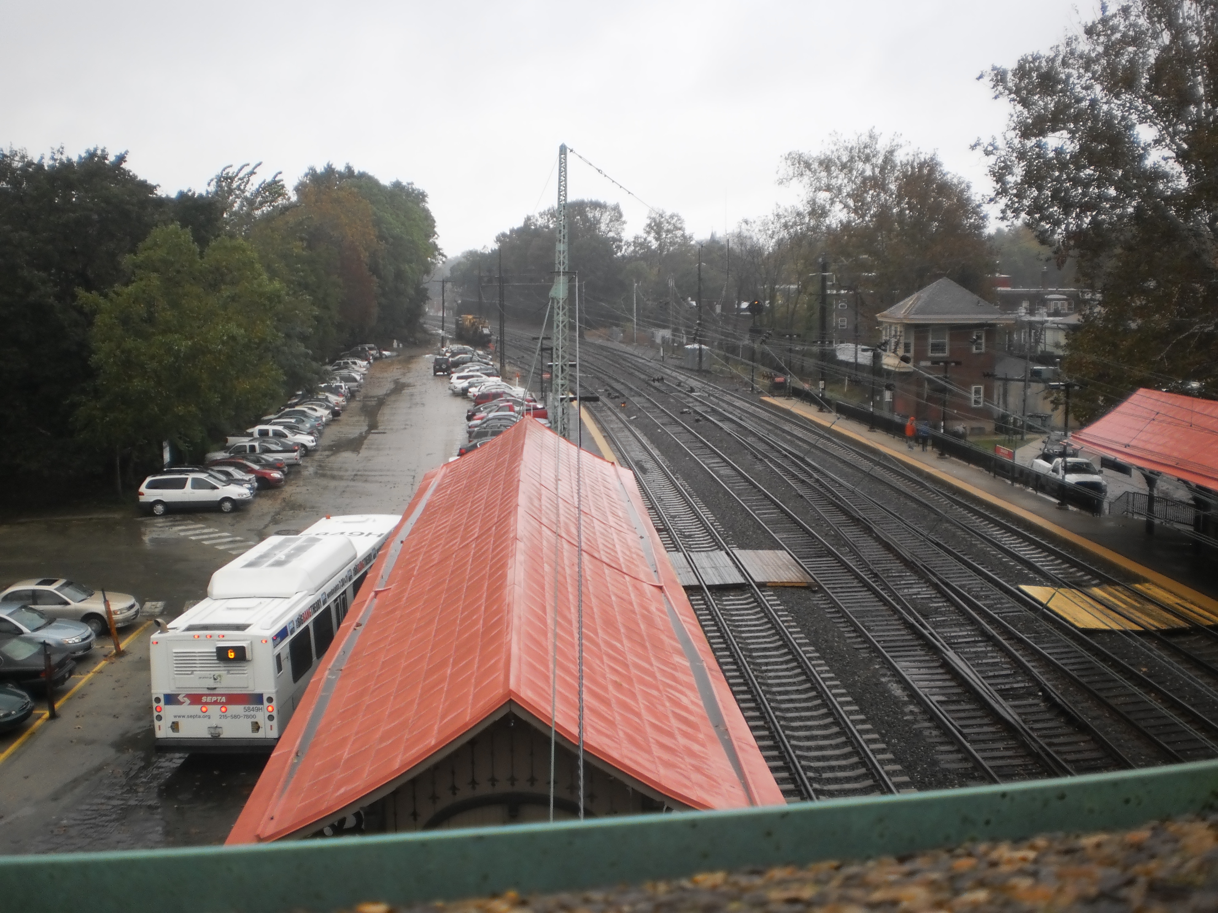 Above Overbrook Station