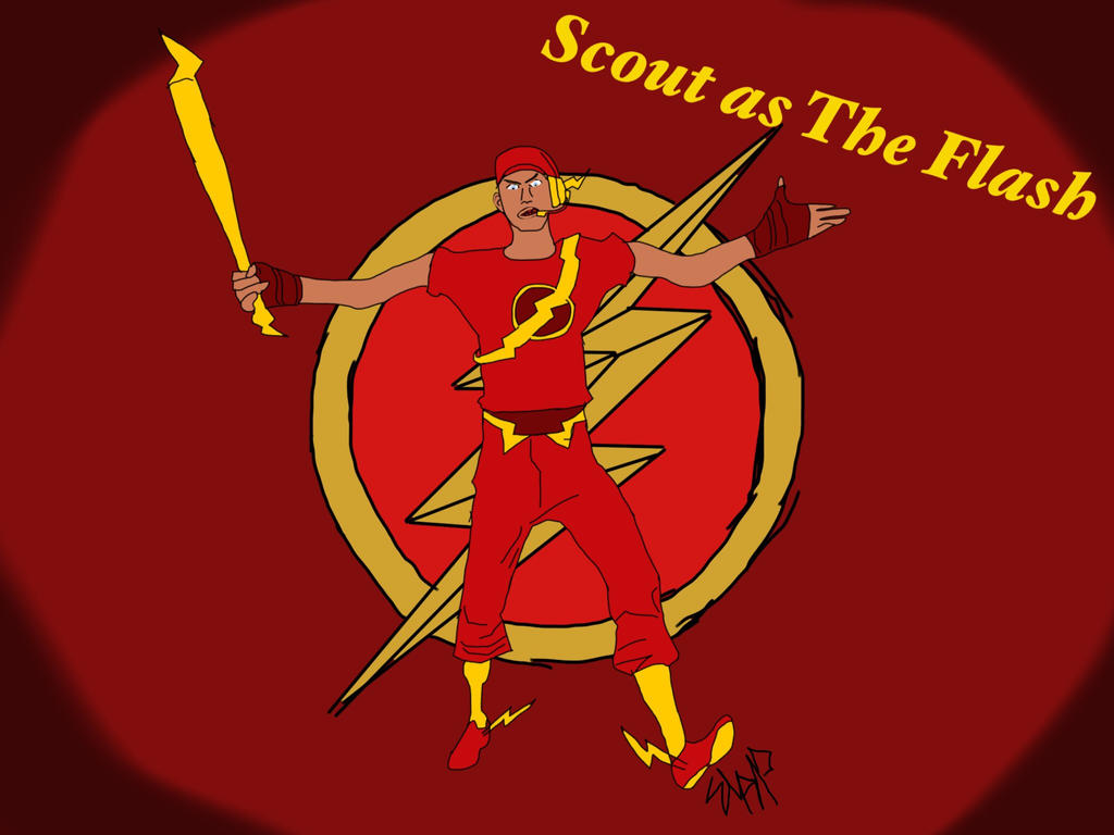 Scout as The Flash by MrMcChickenSlap on DeviantArt