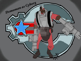 Demoman as Cyborg