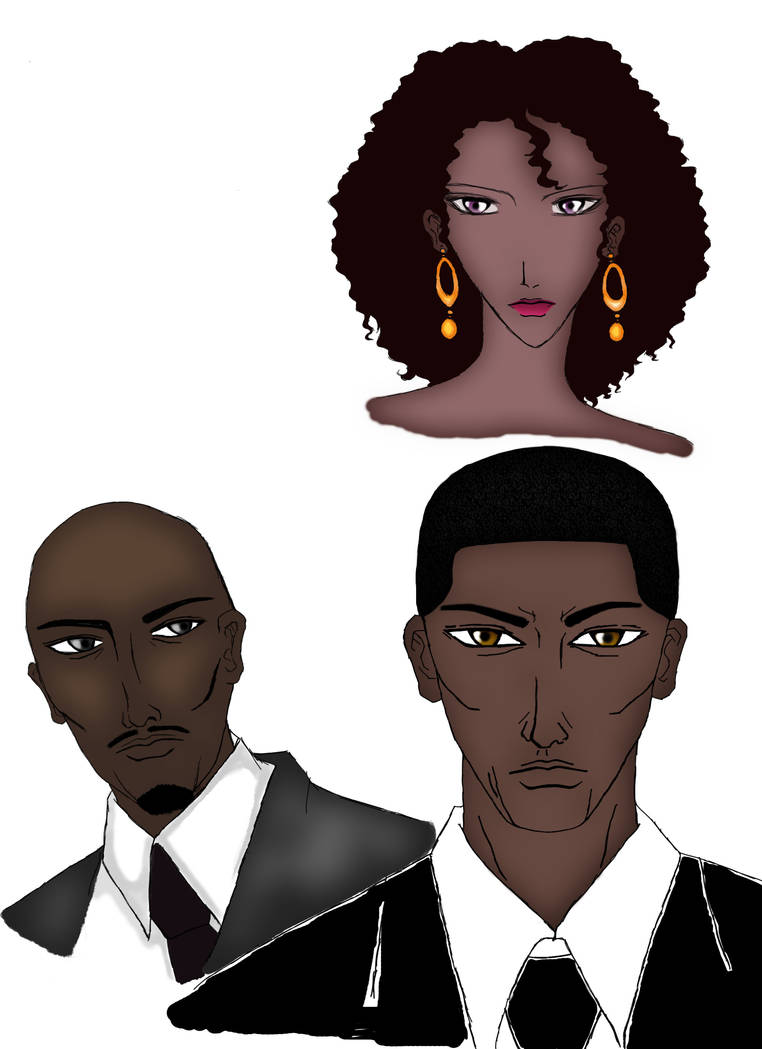 black characters design by clover2584 on DeviantArt