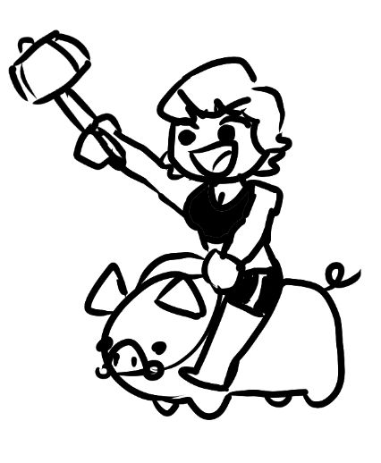 Sarah riding hog by UltraPug6844 on DeviantArt