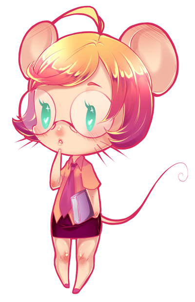 Chibi Mouse Simple Chibi Mouse colored by rika-dono on DeviantArt