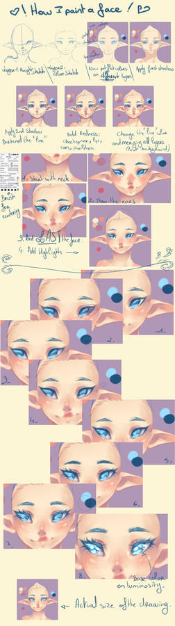 How I paint face and eyes