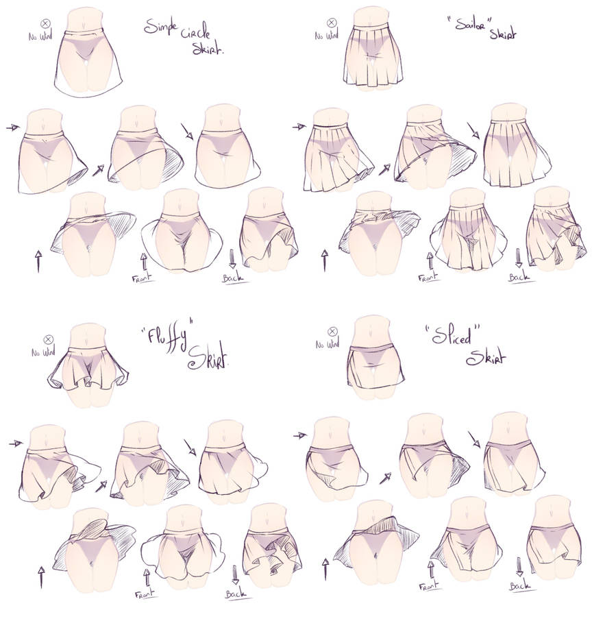 2015 - Skirts References by rika-dono on DeviantArt