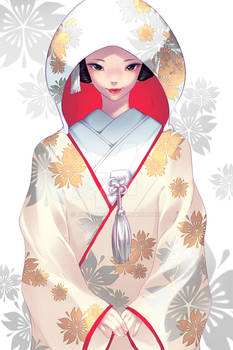 Japanese Bride + speedpaint