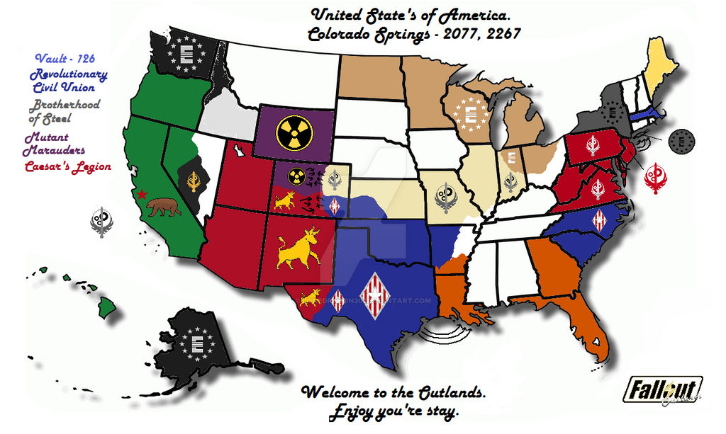 United States World Map - Fallout Outlands Faction by Lonedragon20 on ...