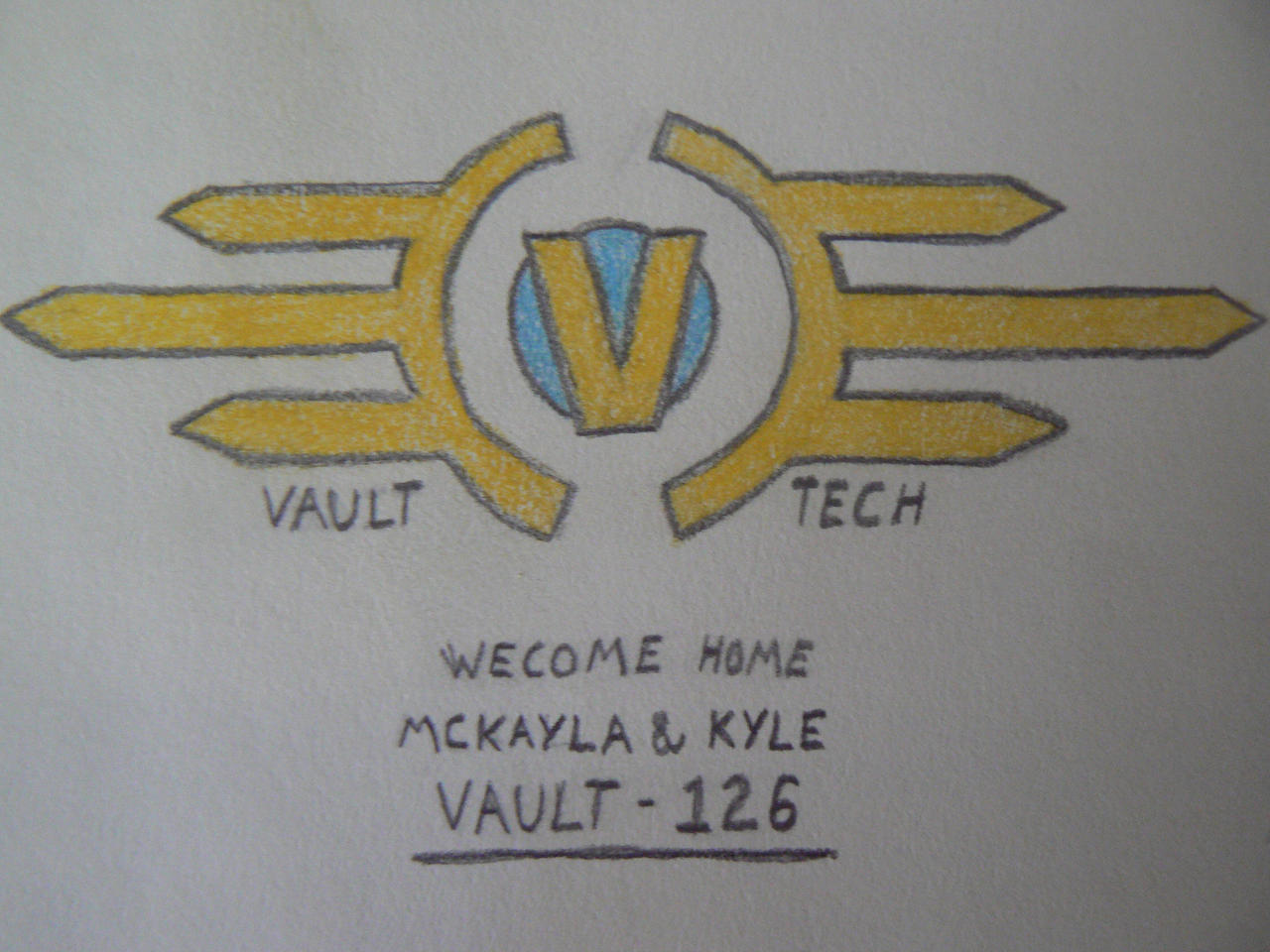 Vault Tech Button Official Vault-Tech Logo by Lonedragon20 on DeviantArt