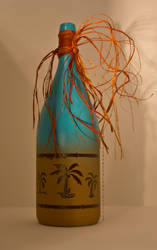 Turquoise Palm Bottle