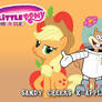 Sandy Cheeks and Applejack (MLPC Wallpaper 2)