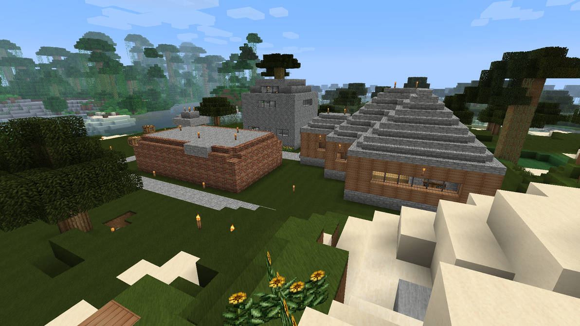 Minecraft Town Layout Deviantart Minecraft town by Taurenmaster on DeviantArt