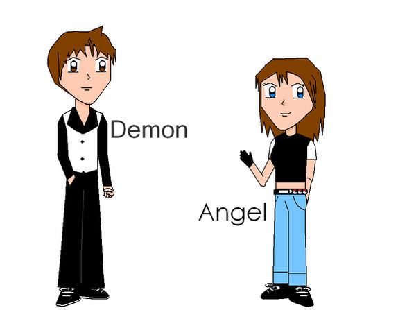 Demon and Angel by rakxina on DeviantArt