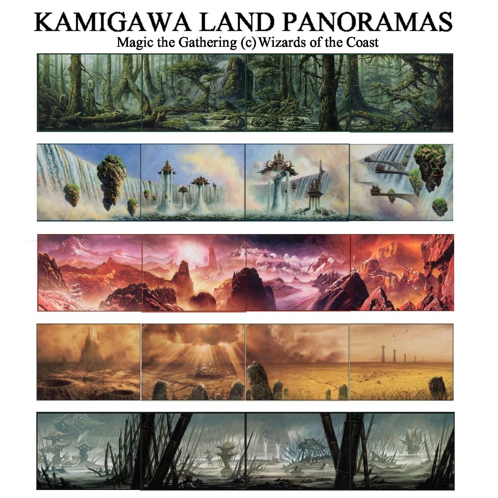 Kamigawa Land Panoramas by Irotciv