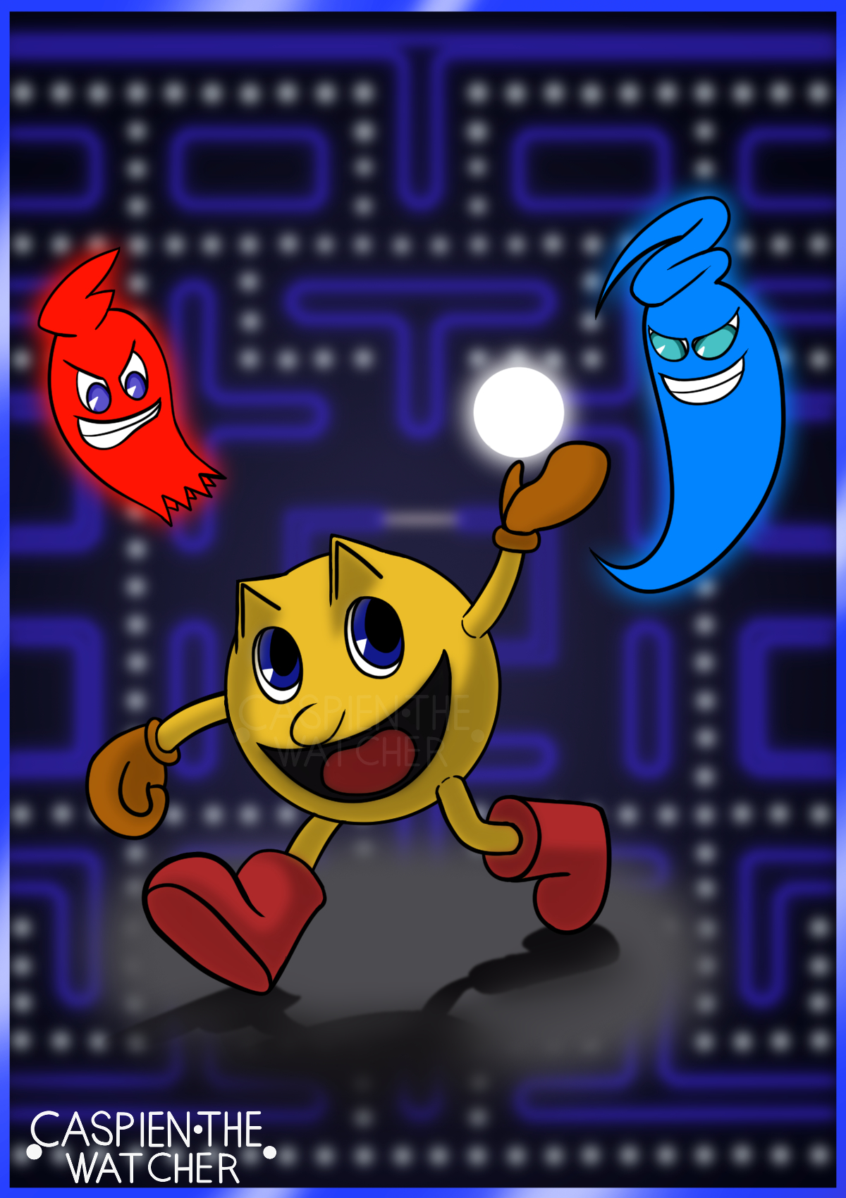 Pac Ink Deviantart Playing With Pac-Man (Fanart) by CaspienTheWatcher on DeviantArt