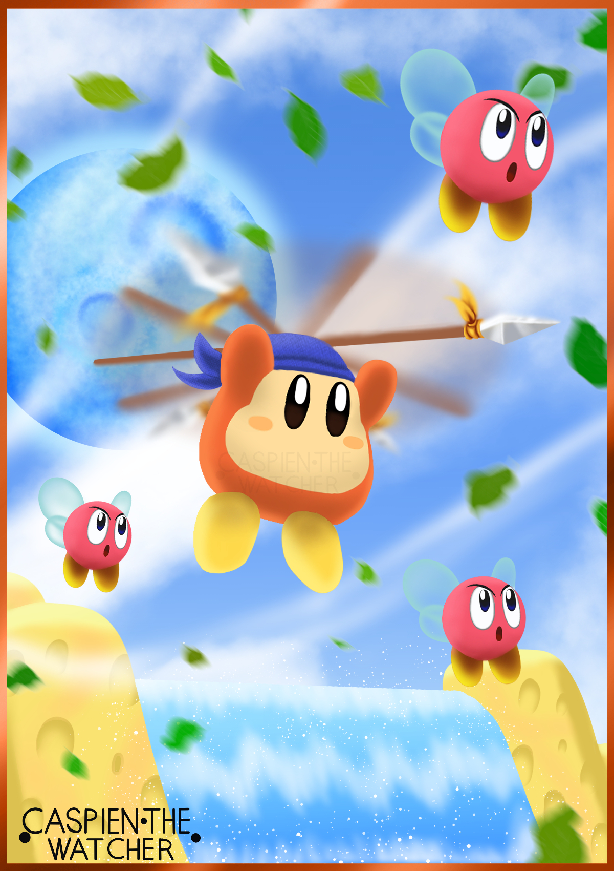 Way Up With Waddle Dee (Fanart)