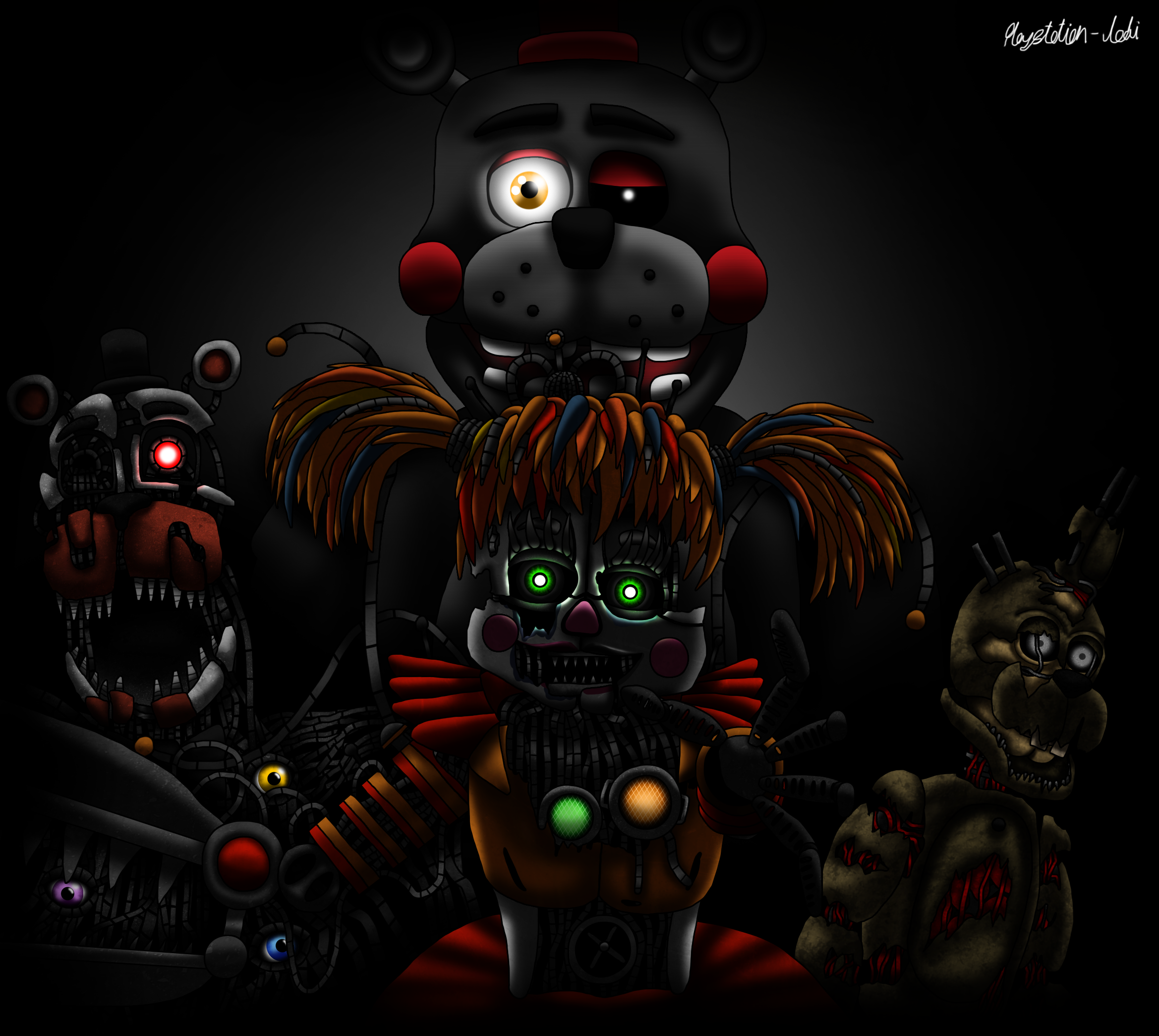 Playstation-Jedi's Scrap Ennard (Molten Freddy Redesign), Five Nights at  Freddy's