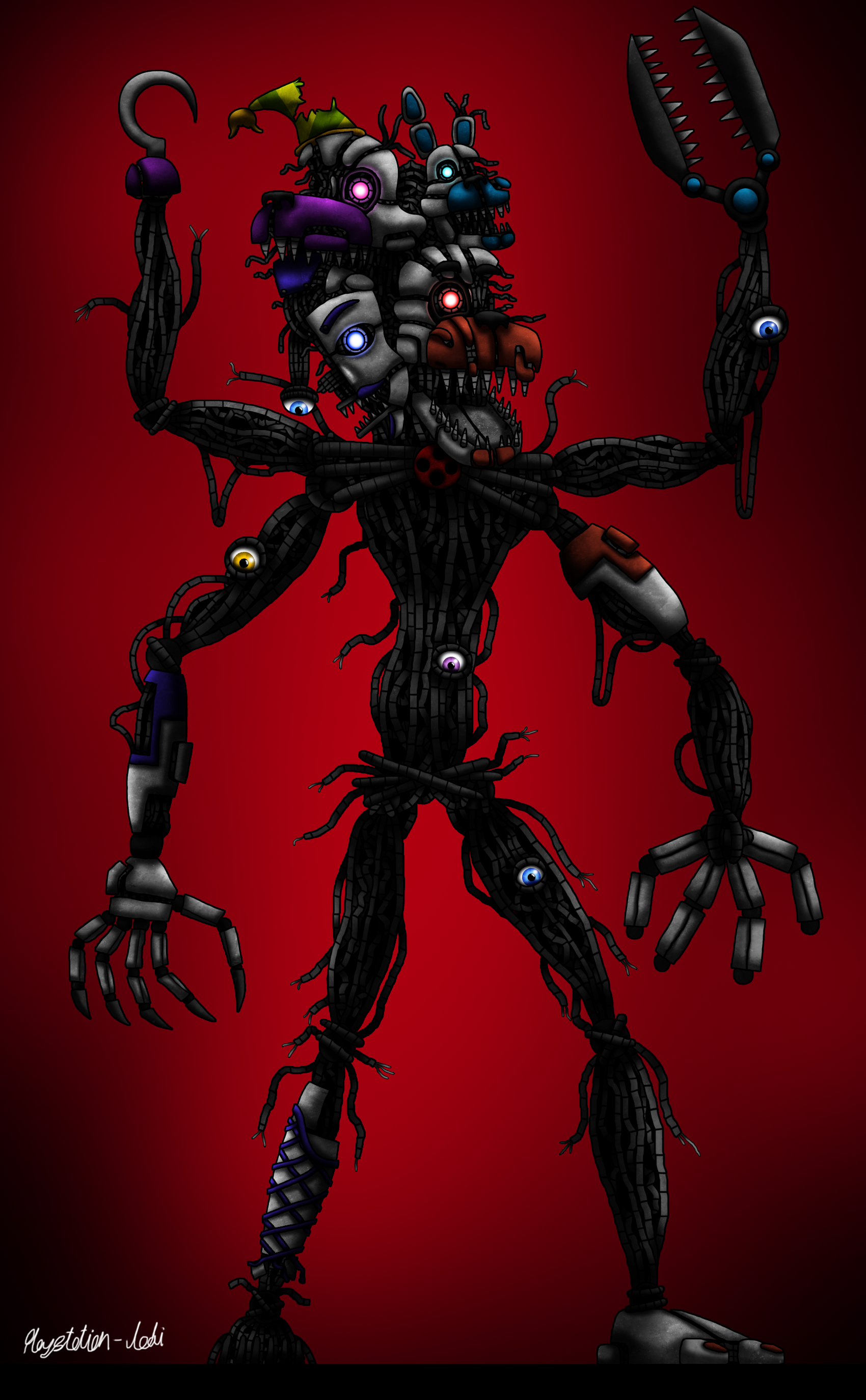 Molten Freddy (chibi versions of da salvaged)