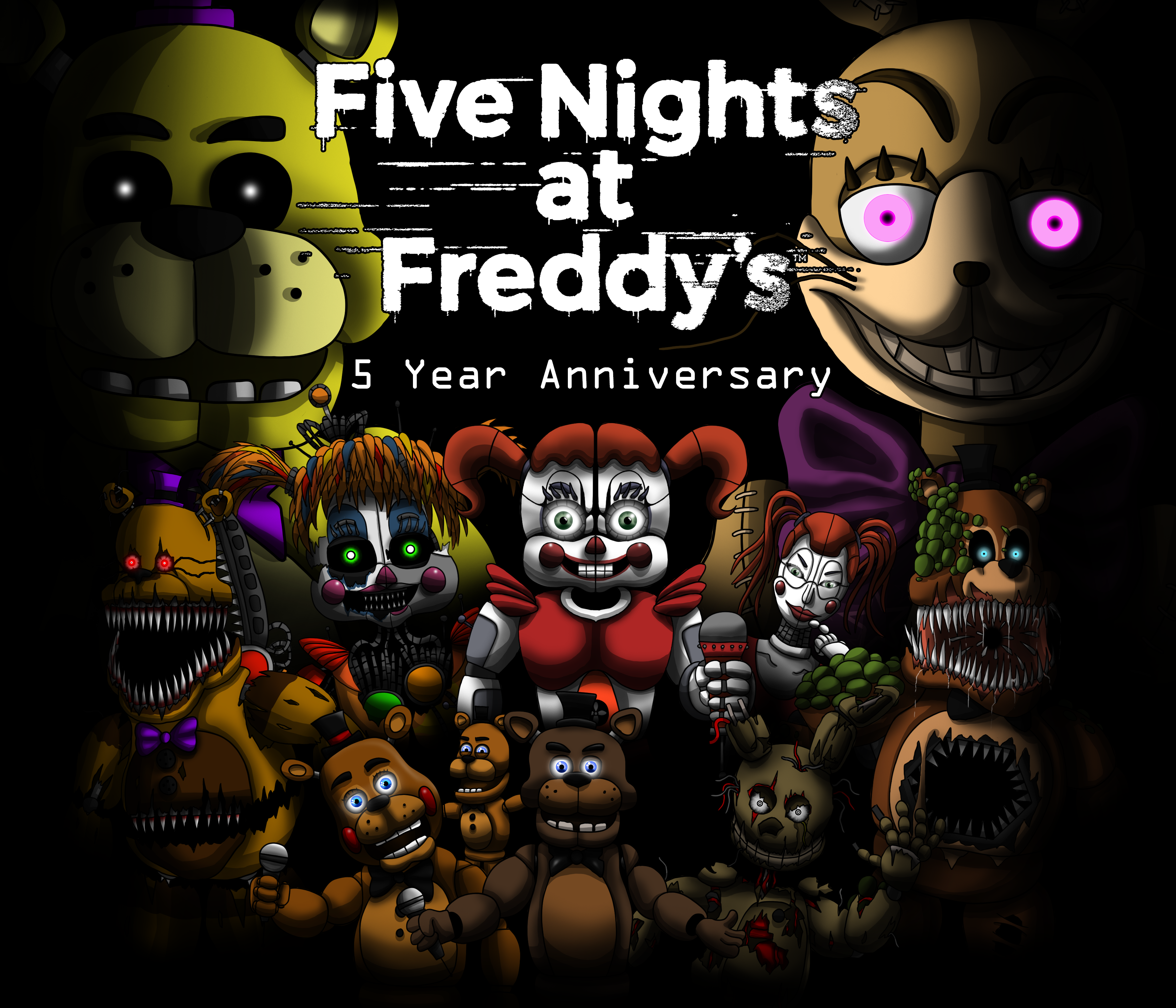 Five at Freddy's 5 Year by on DeviantArt