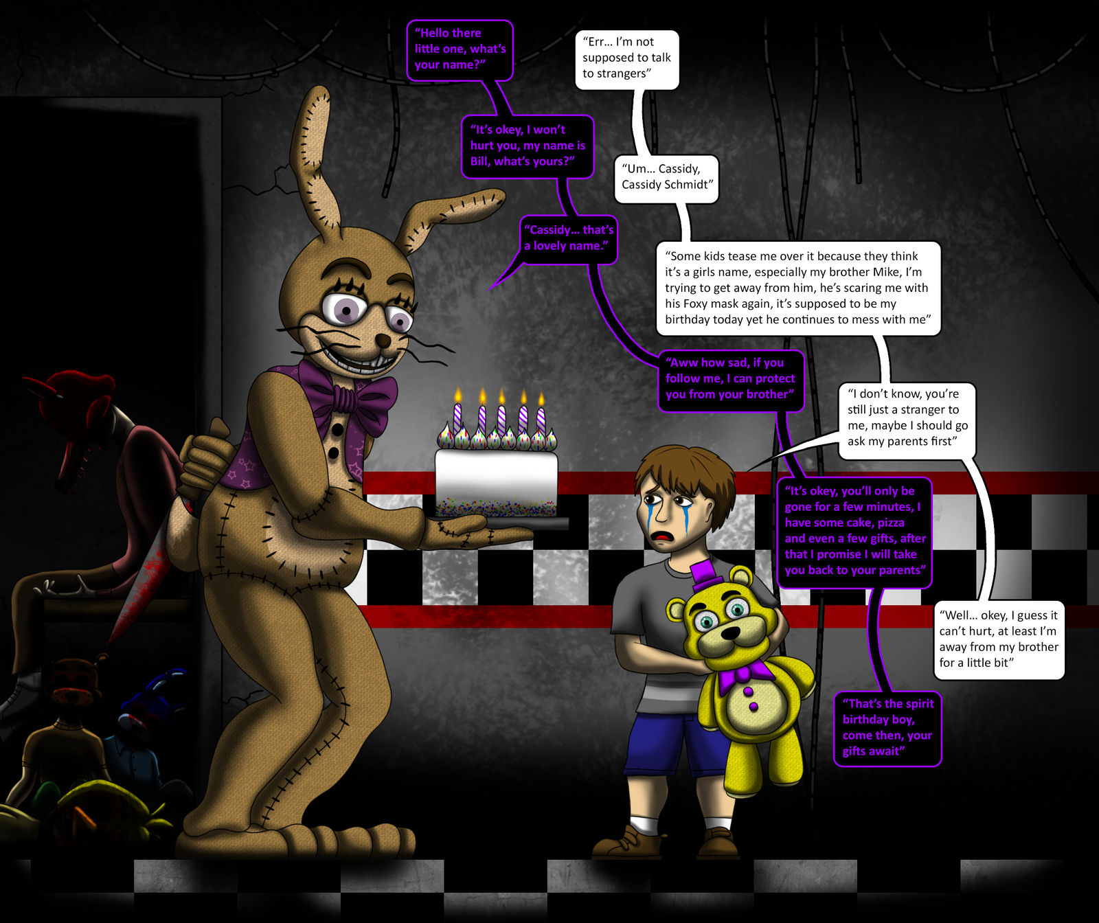 Is Golden Freddy Vanessa Or Mike's Little Brother In The Five