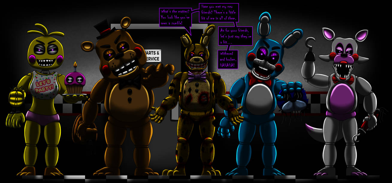 FNaF Movie Sequel: Springtrap and Toy Animatronics by Playstation-Jedi ...