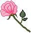 Pink Rose Pixel