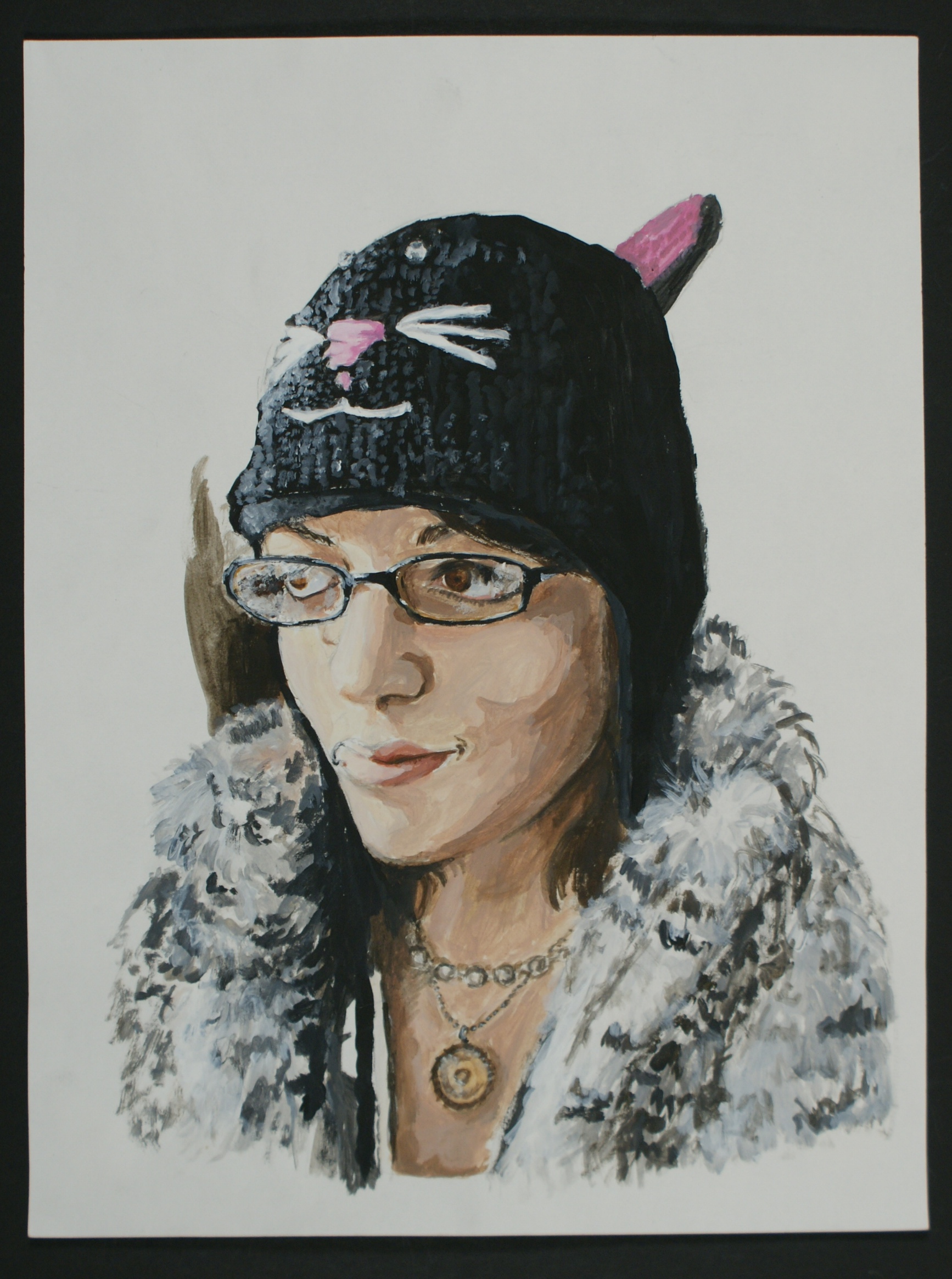 Self Portrait-kitty hat