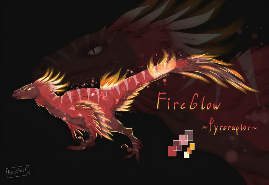 Pyro Raptor Size Pyroraptor adopt auction OPEN by reysfuk on DeviantArt