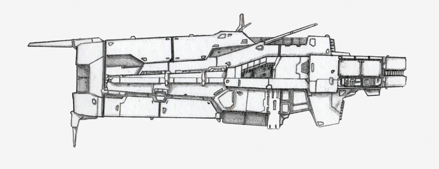 Missile destroyer (study sketch)