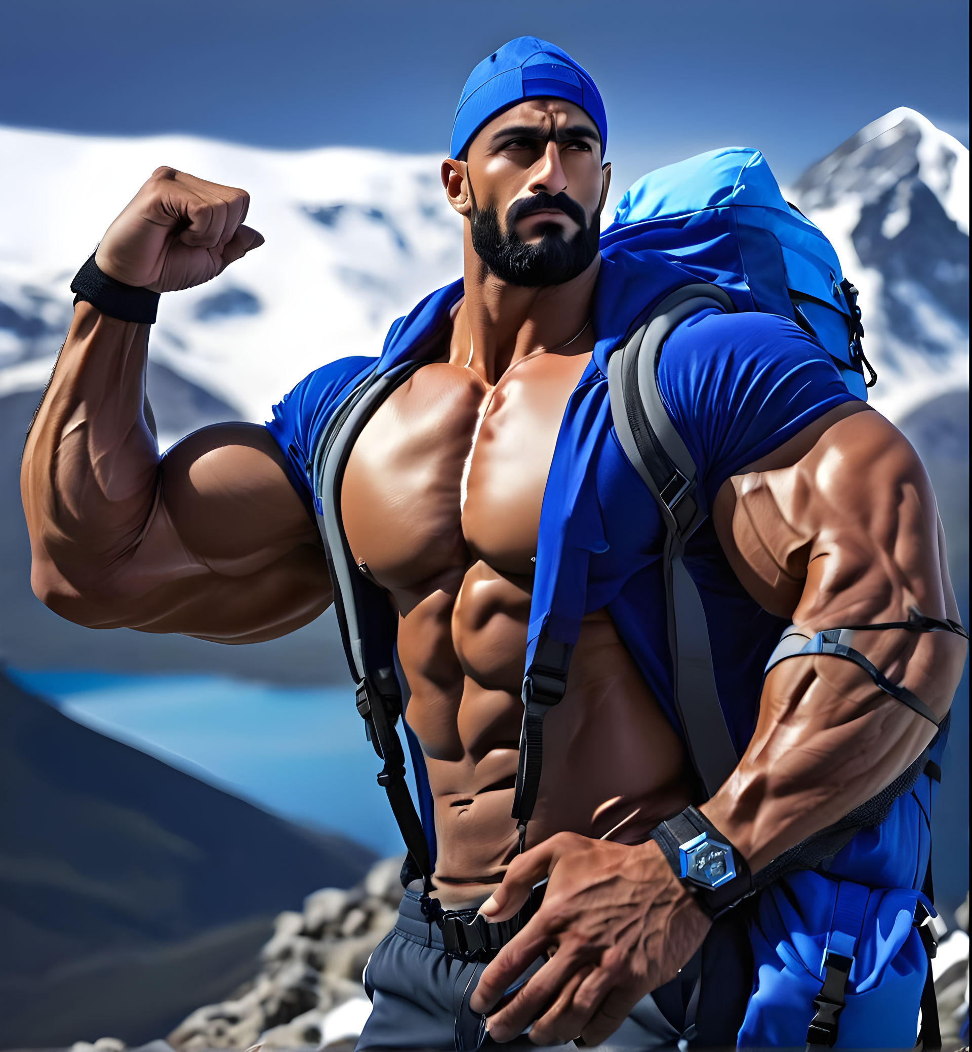 Muscular Adventure Rider Hiking muscles by gwofannon on DeviantArt