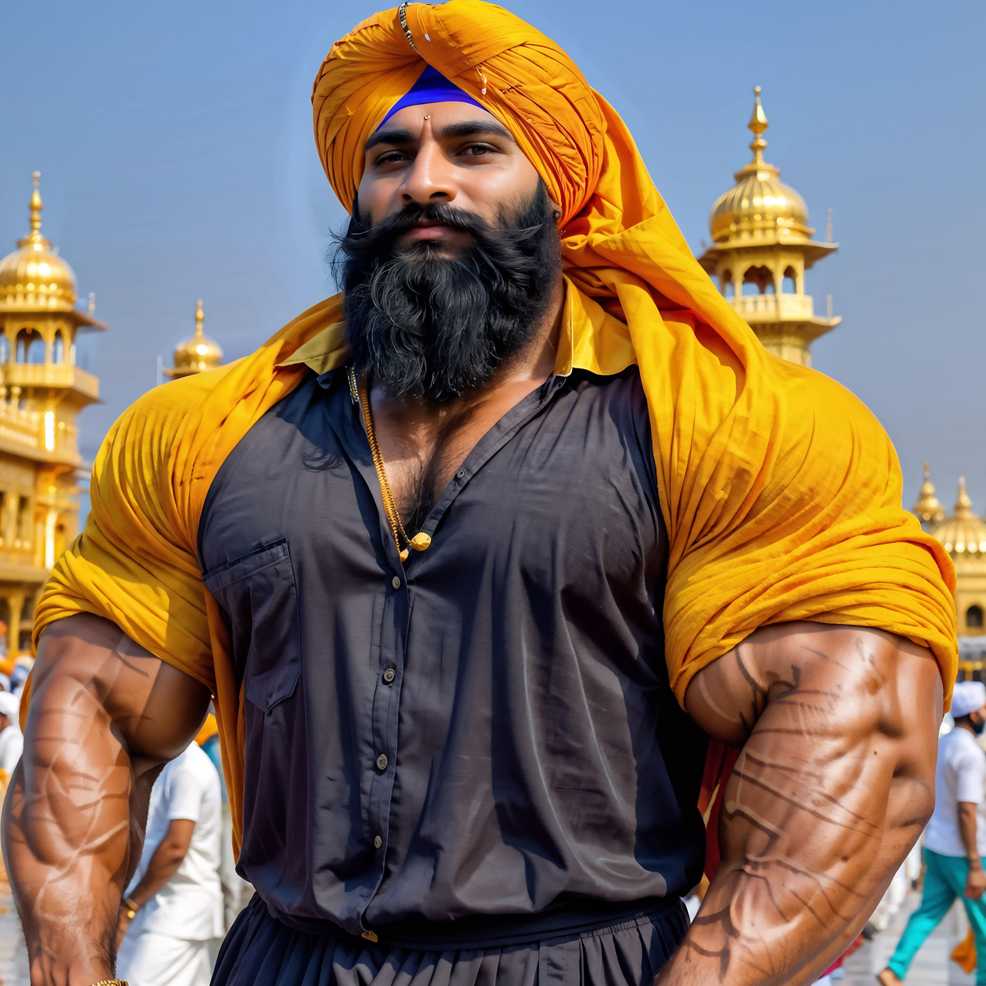 Buff Sikh A sympathetic Sikh in Amritsar by gwofannon on DeviantArt