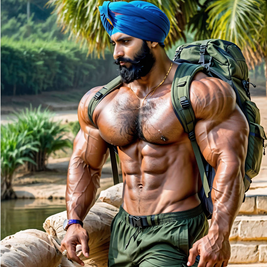 Buff Sikh A Sikh hiking in nature by gwofannon on DeviantArt
