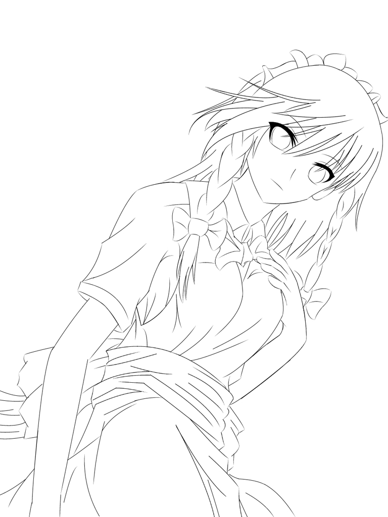 Sakuya Lineart